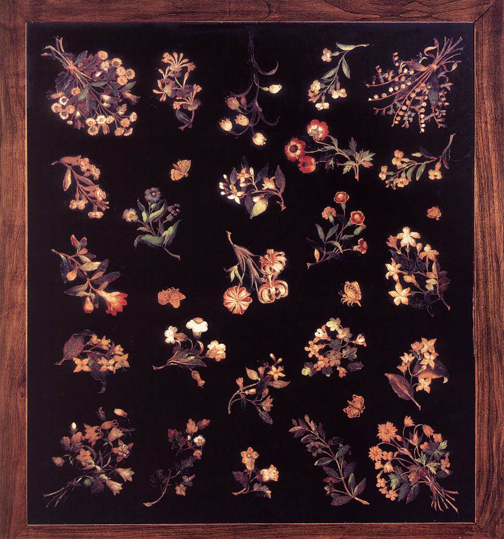 Model for a pietre dure table top