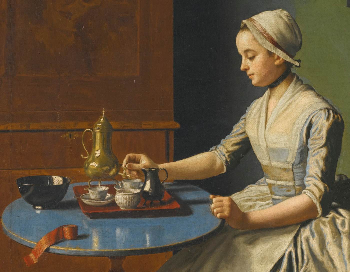 Dutch Girl at Breakfast (detail)