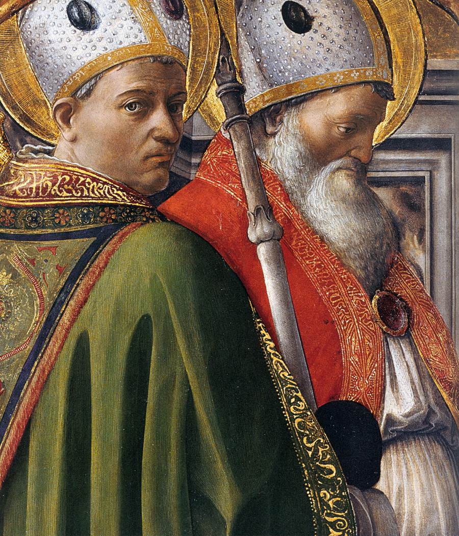 Sts Augustine and Ambrose (detail)