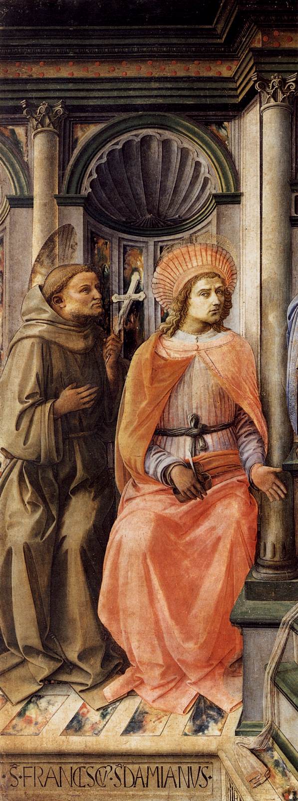 Madonna Enthroned with Saints (detail)