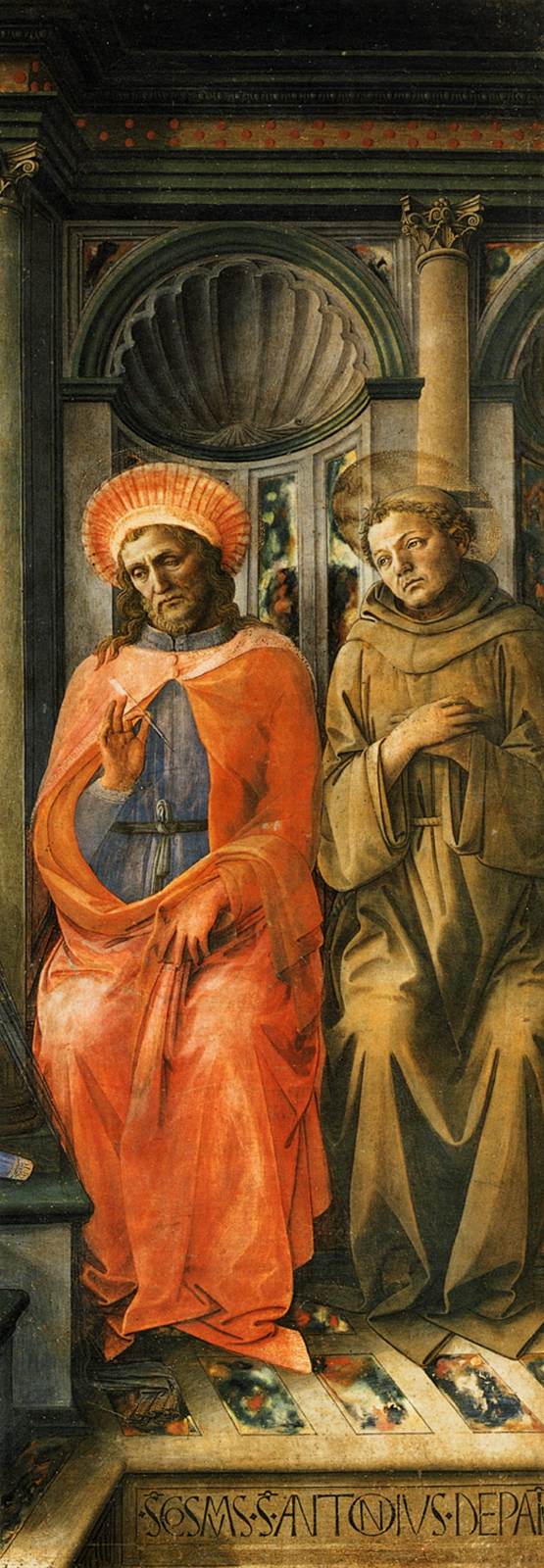 Madonna Enthroned with Saints (detail)