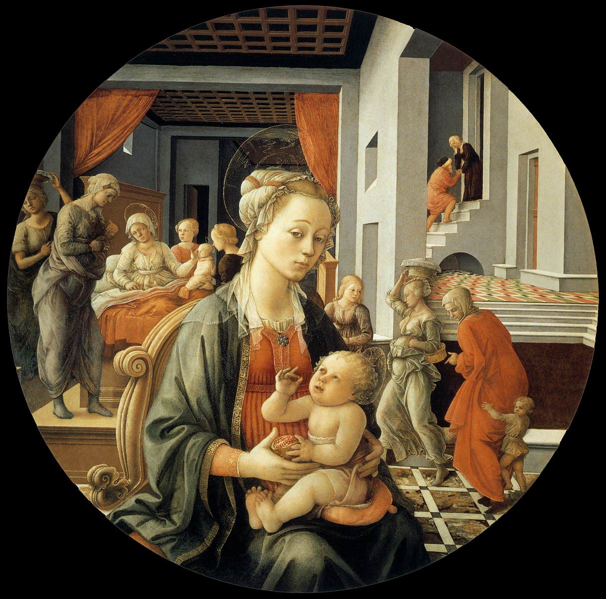 Madonna with the Child and Scenes from the Life of St Anne
