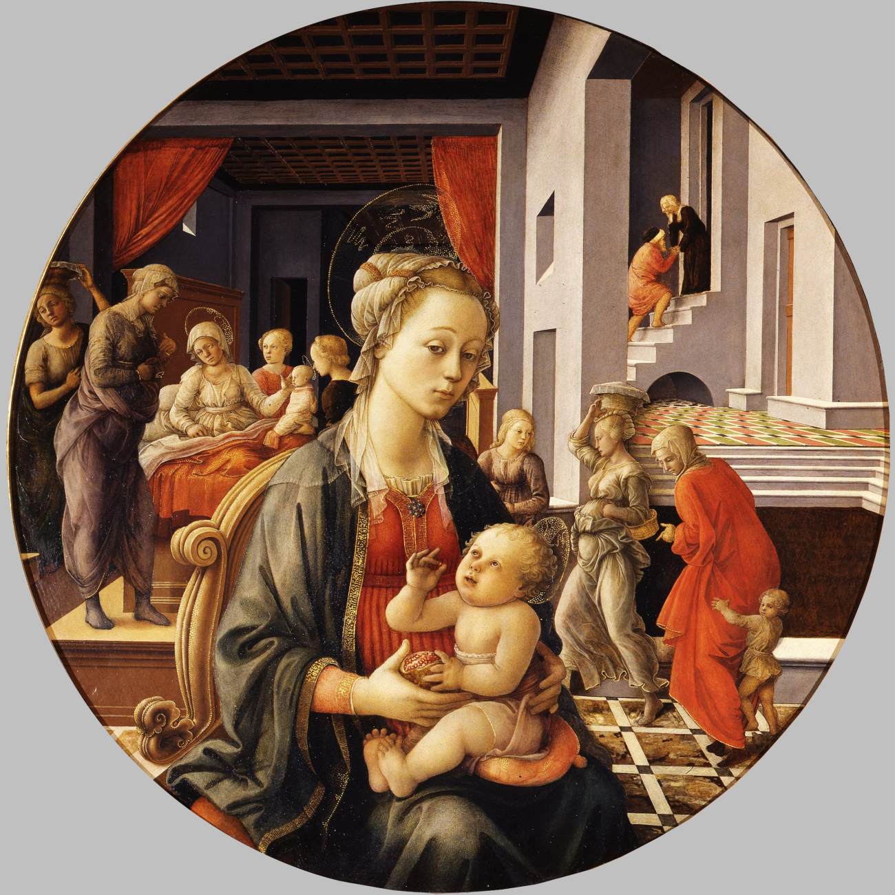 Madonna with the Child and Scenes from the Life of St Anne