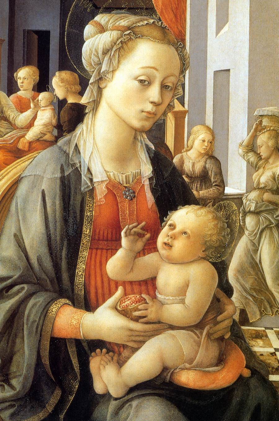 Madonna with the Child and Scenes from the Life of St Anne (detail)