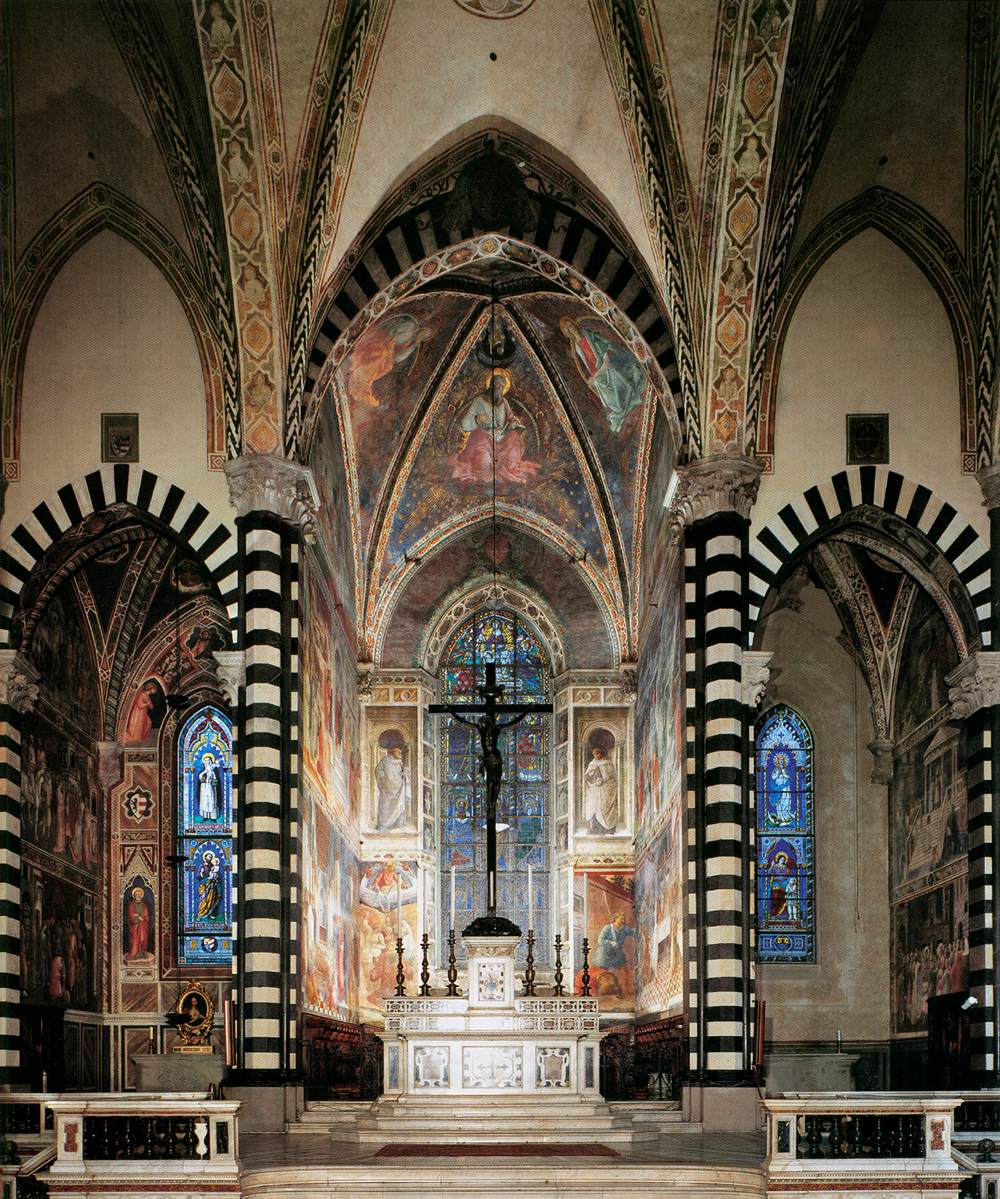 View of the fresco cycle