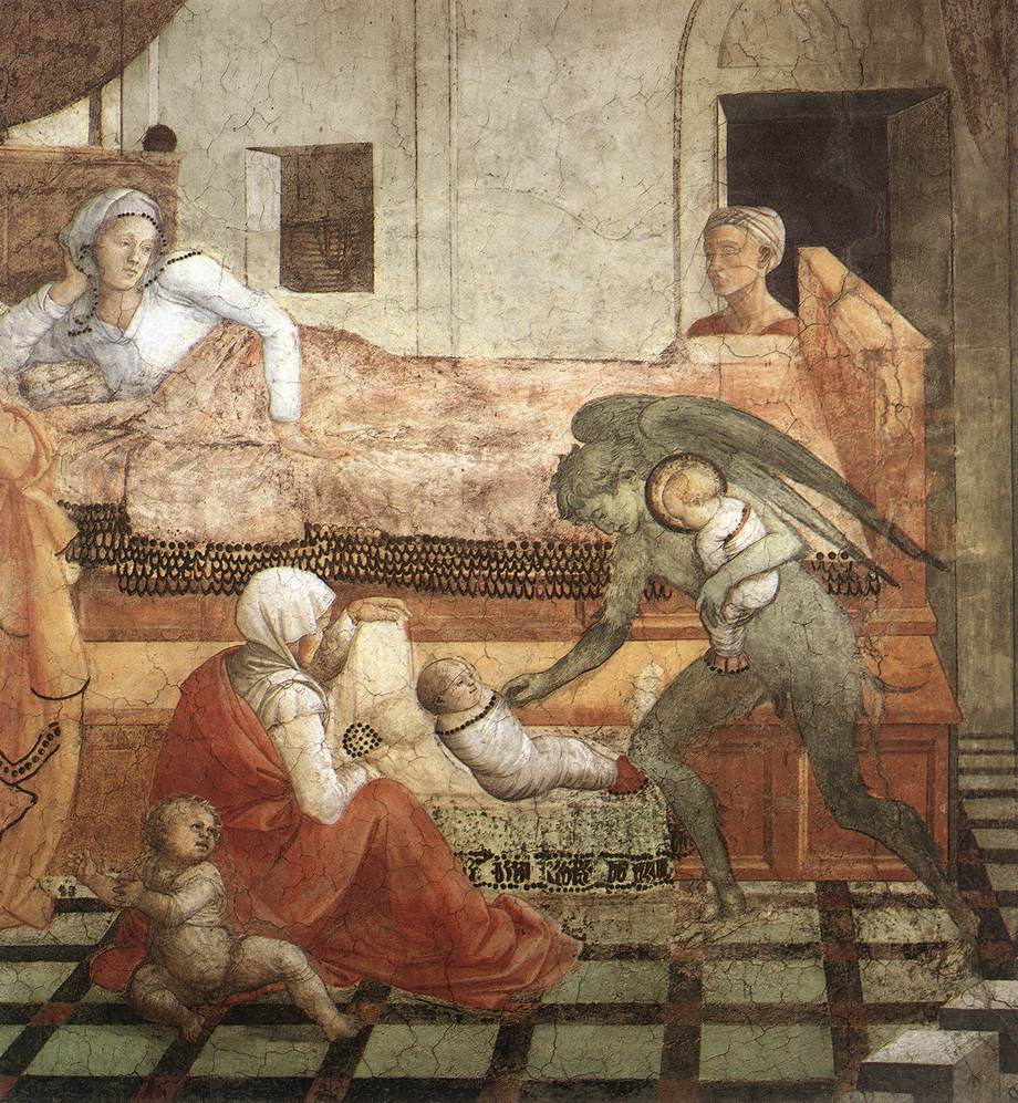 St Stephen is Born and Replaced by Another Child (detail)