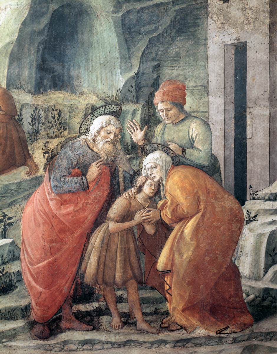 St John Taking Leave of His Parents (detail)