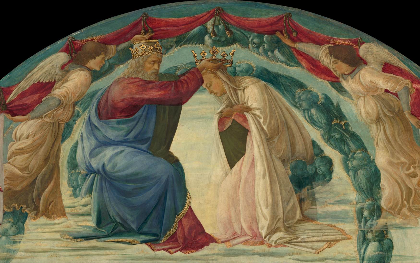 The Coronation of the Virgin (detail)