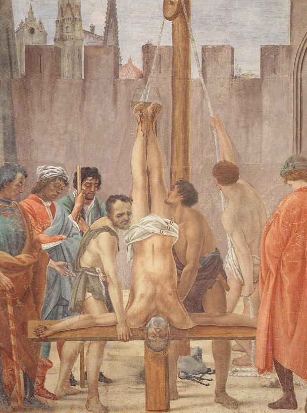 Disputation with Simon Magus and Crucifixion of Peter (left view)