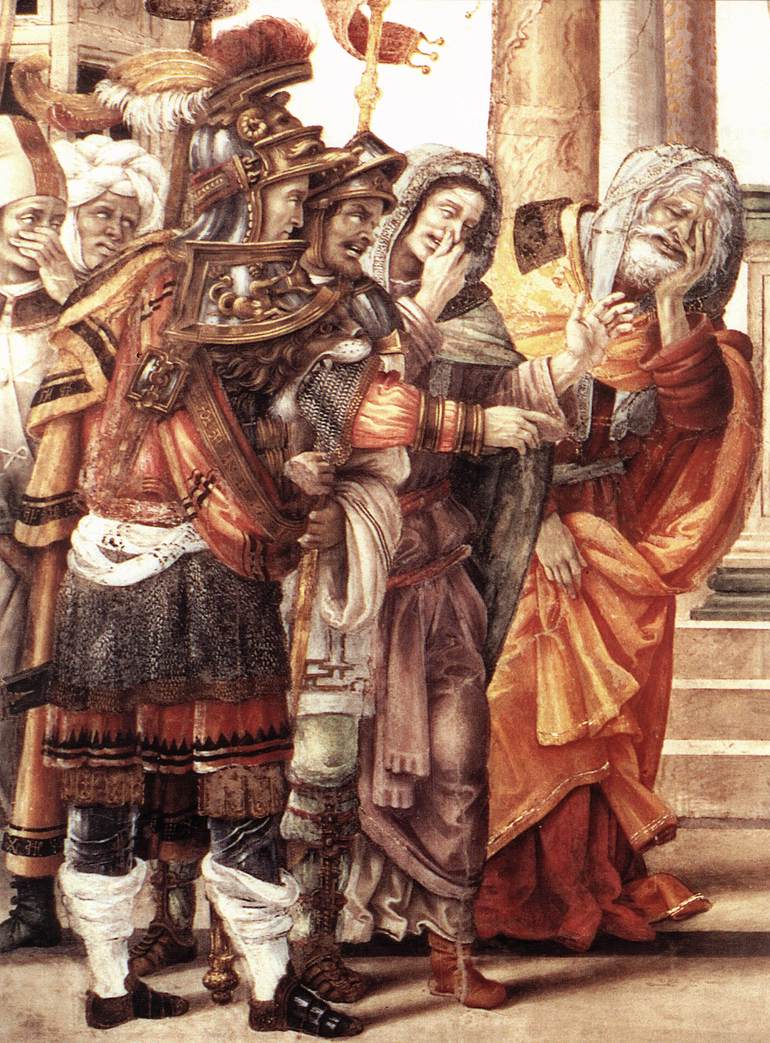 St Philip Driving the Dragon from the Temple of Hieropolis (detail)