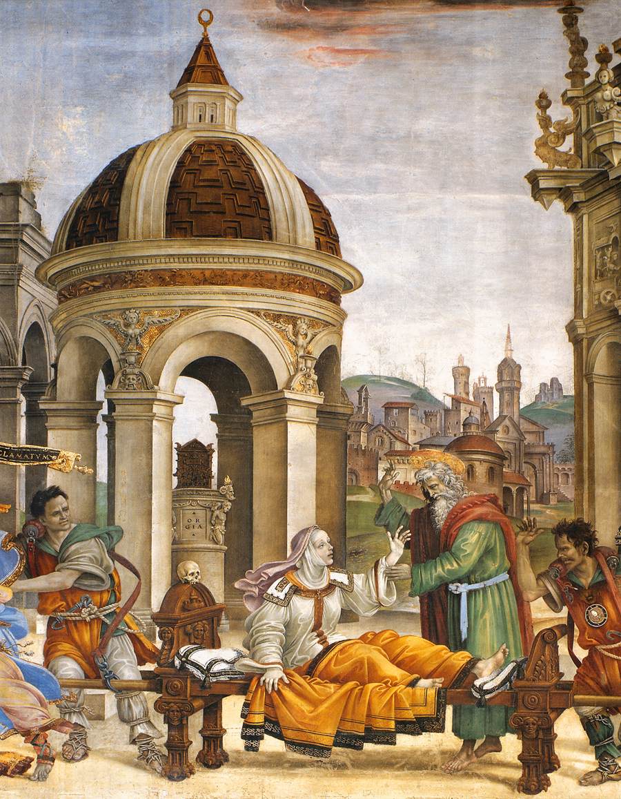St John the Evangelist Resuscitating Drusiana (detail)
