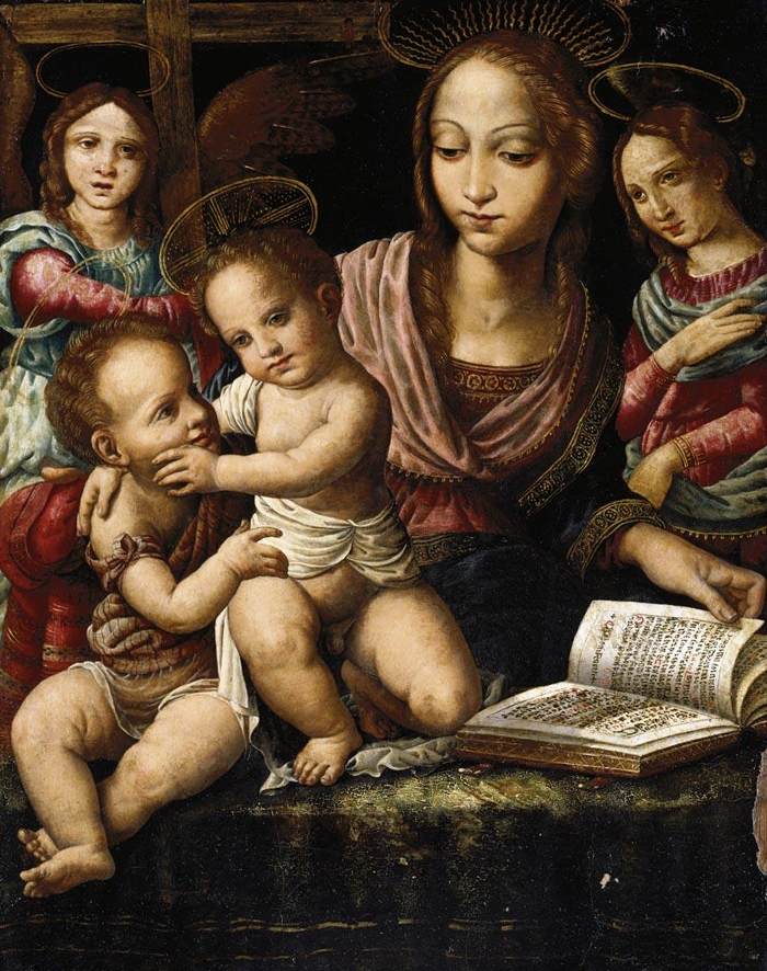 Virgin and Child with the Infant St John the Baptist, Attended by Angels