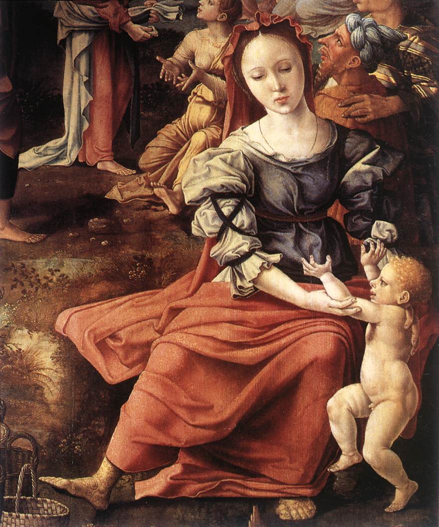 The Miracle of the Loaves and Fishes (detail)