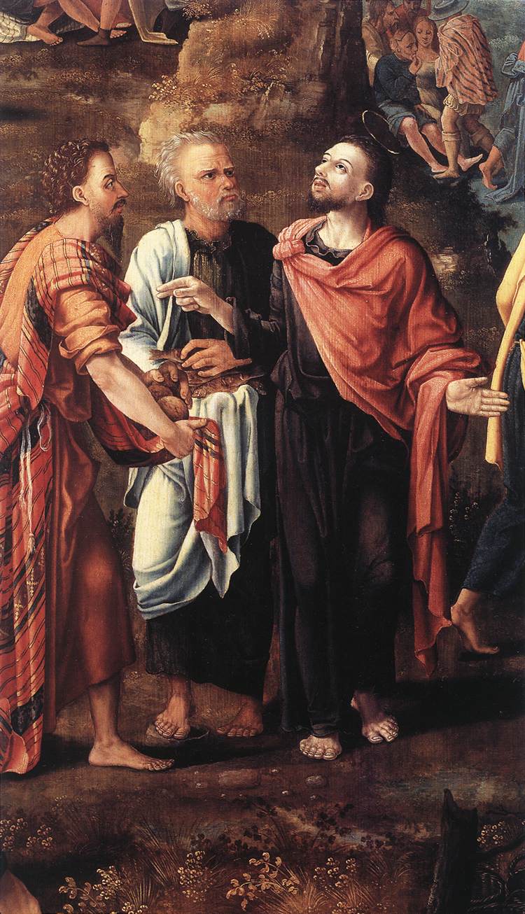 The Miracle of the Loaves and Fishes (detail)