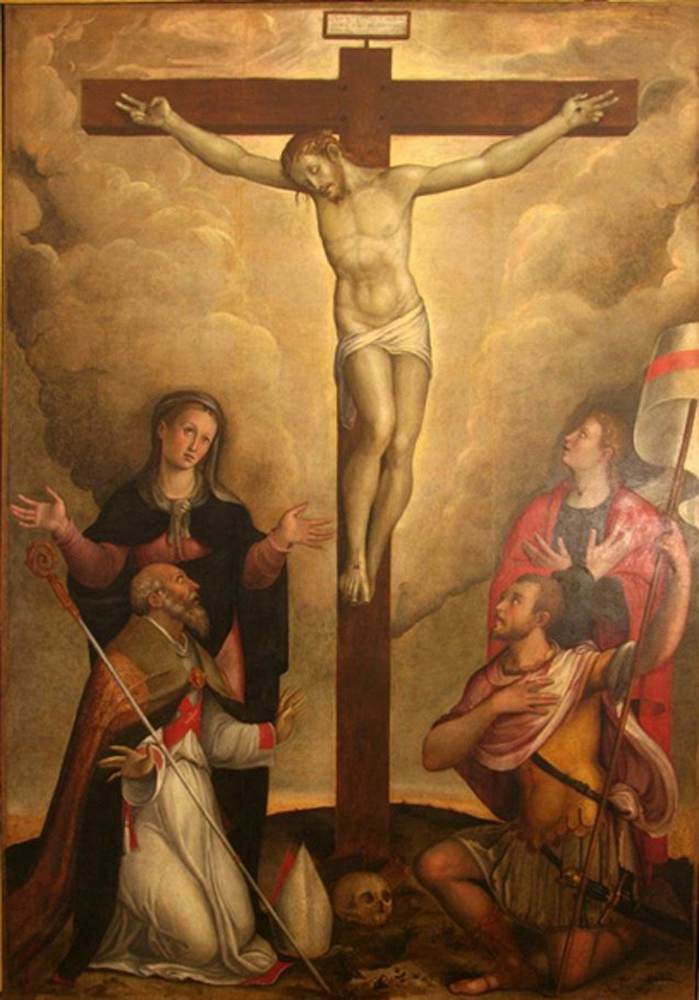 Crucifixion with Sts John, Apollinare and Vitale