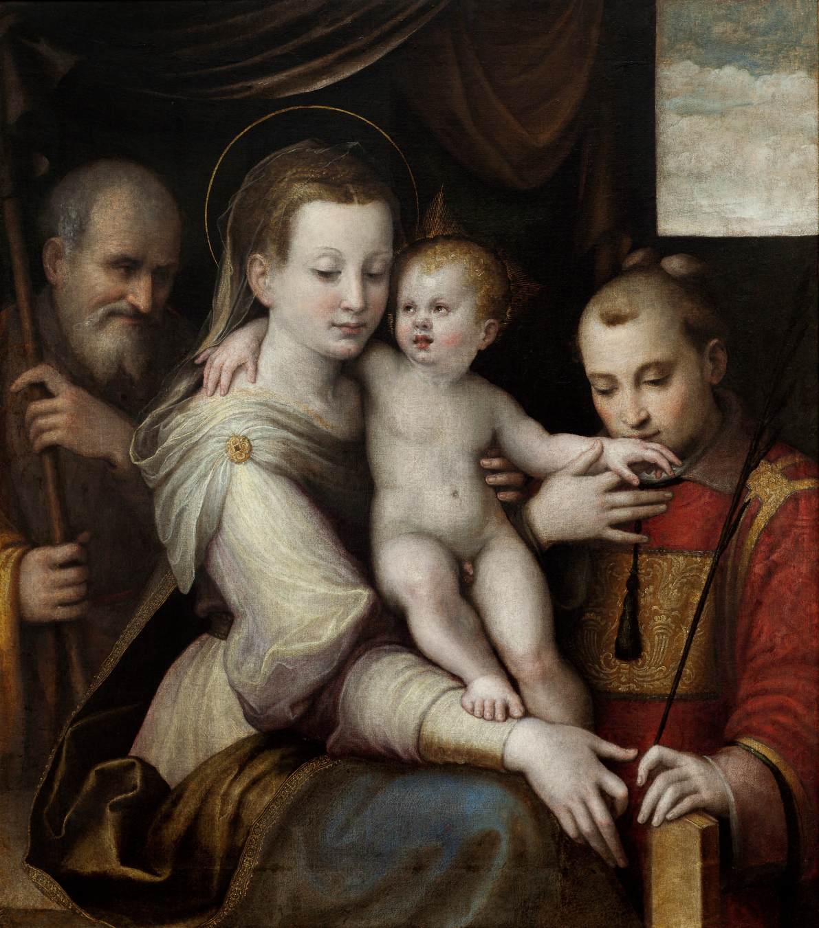 The Holy Family with St Stephen