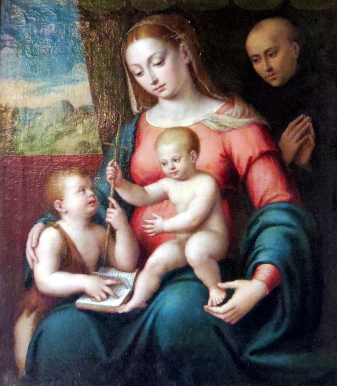 Virgin and Child with the Infant St John and a Monk