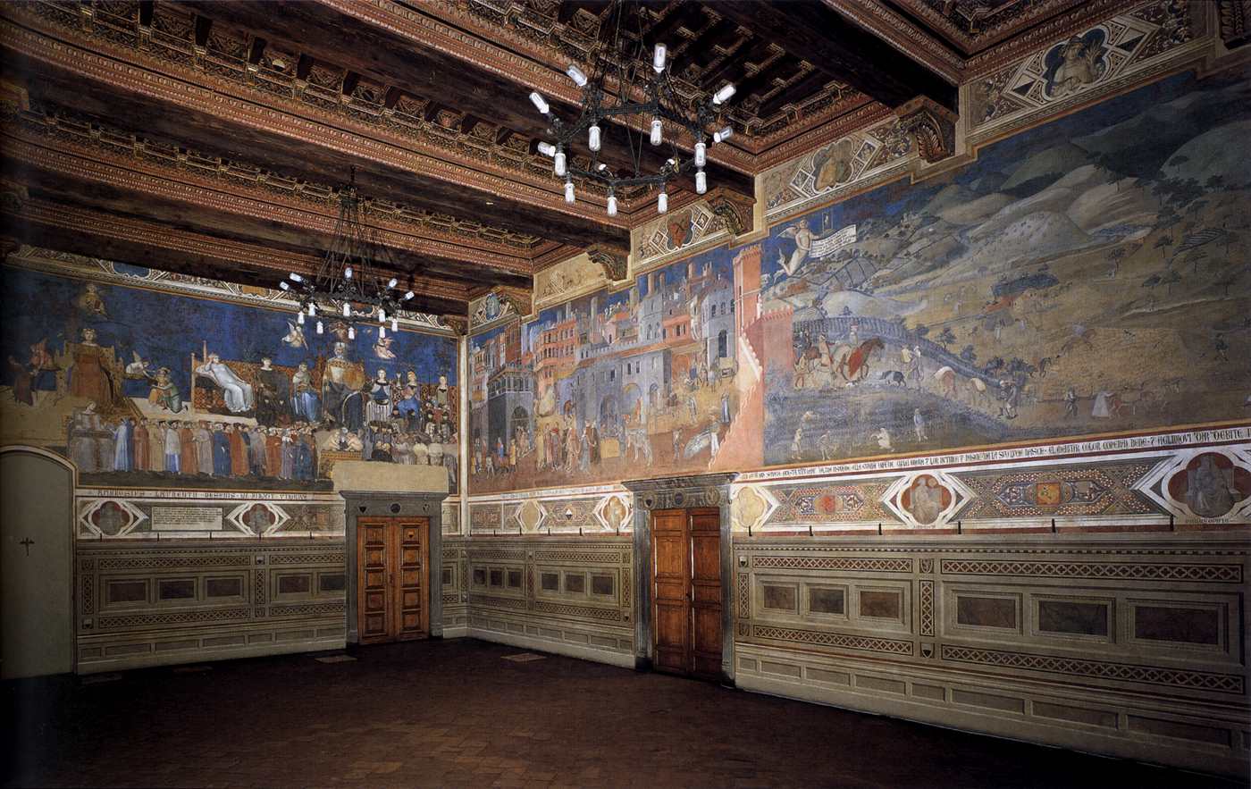 View of the frescoes