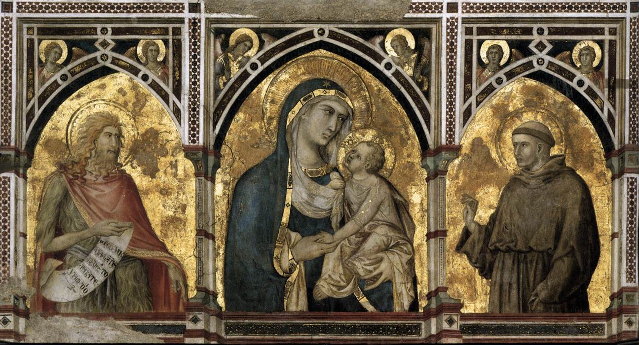 Madonna and Child with St Francis and St John the Baptist