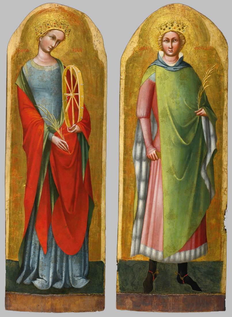 St Catherine of Alexandria and St Sigismund of Burgundy