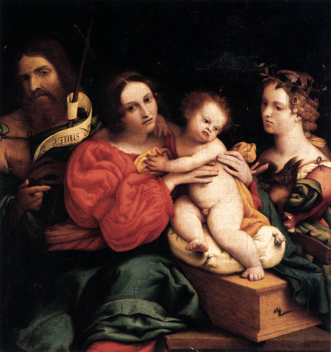 Virgin and Child with Sts John the Baptist and Catherine