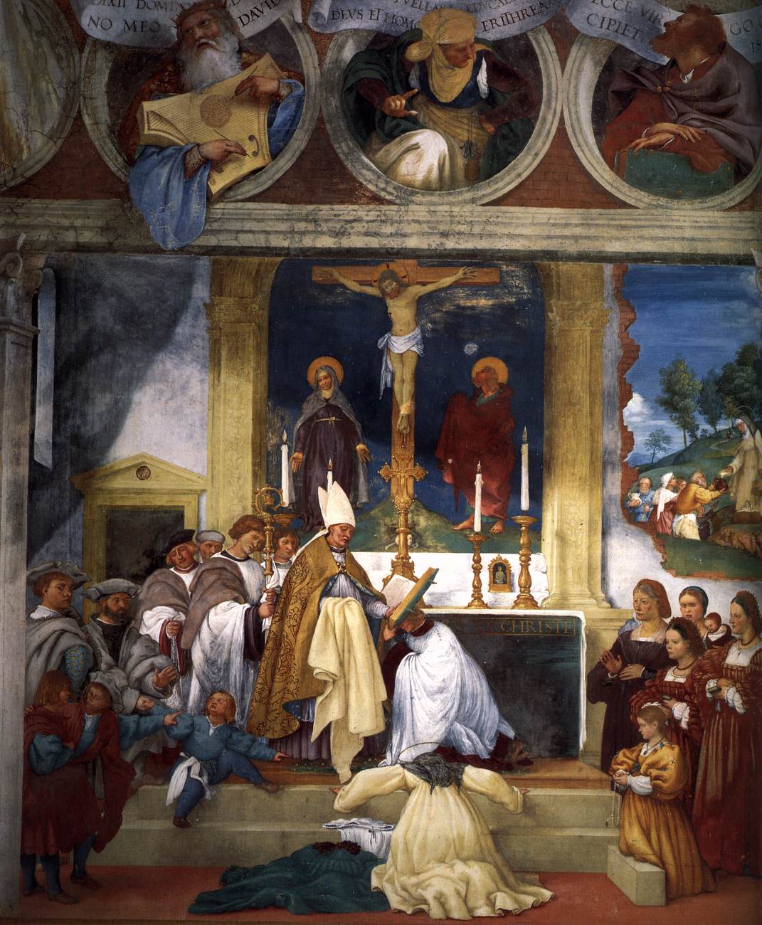 Legend of St Brigid (detail)