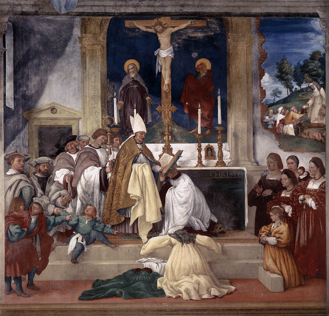 Legend of St Brigid (detail)