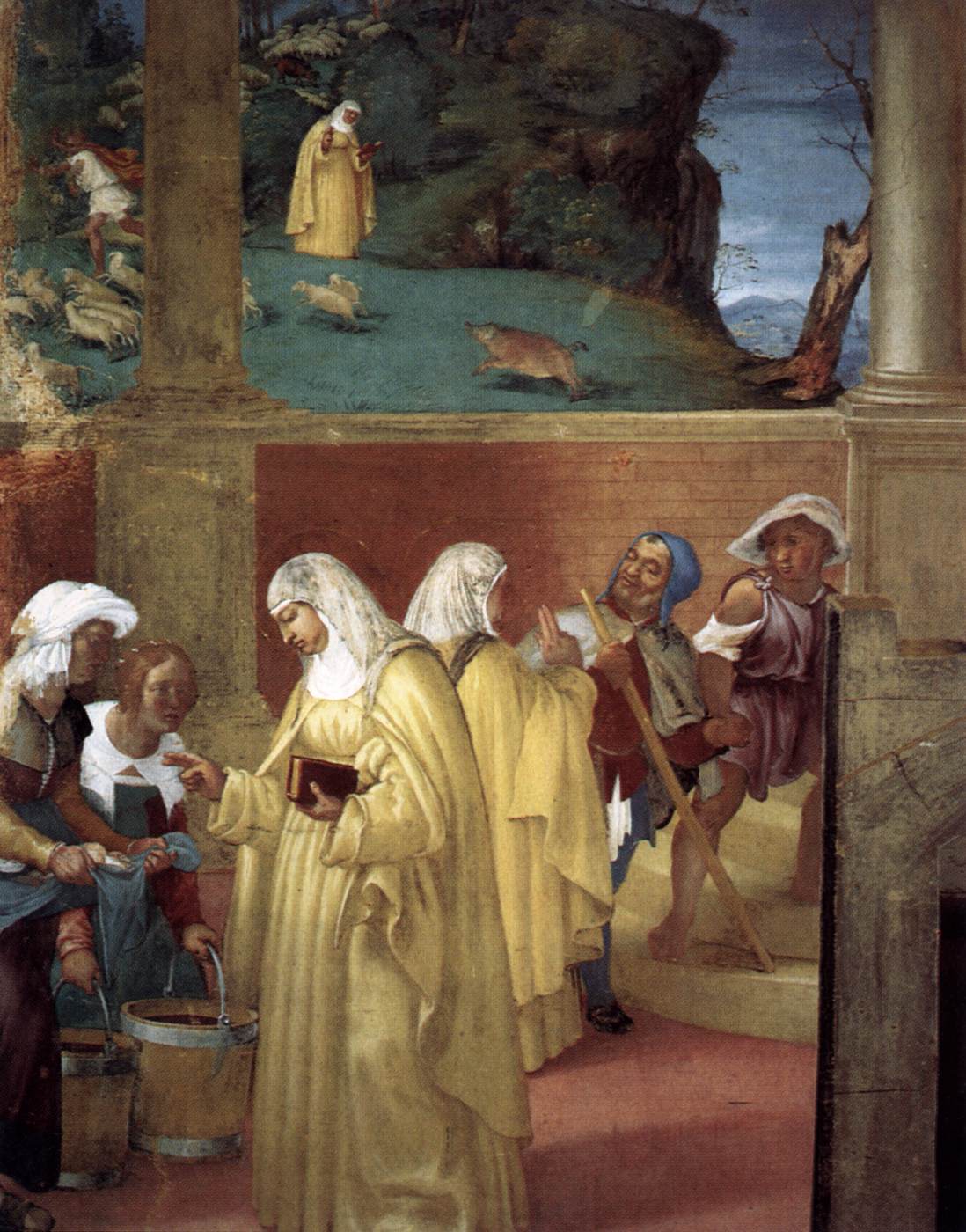 Legend of St Brigid (detail)