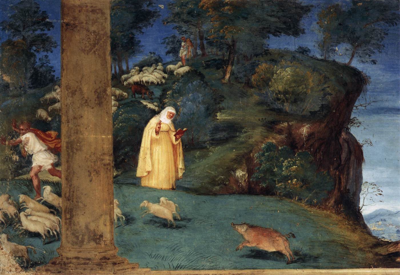 Legend of St Brigid (detail)