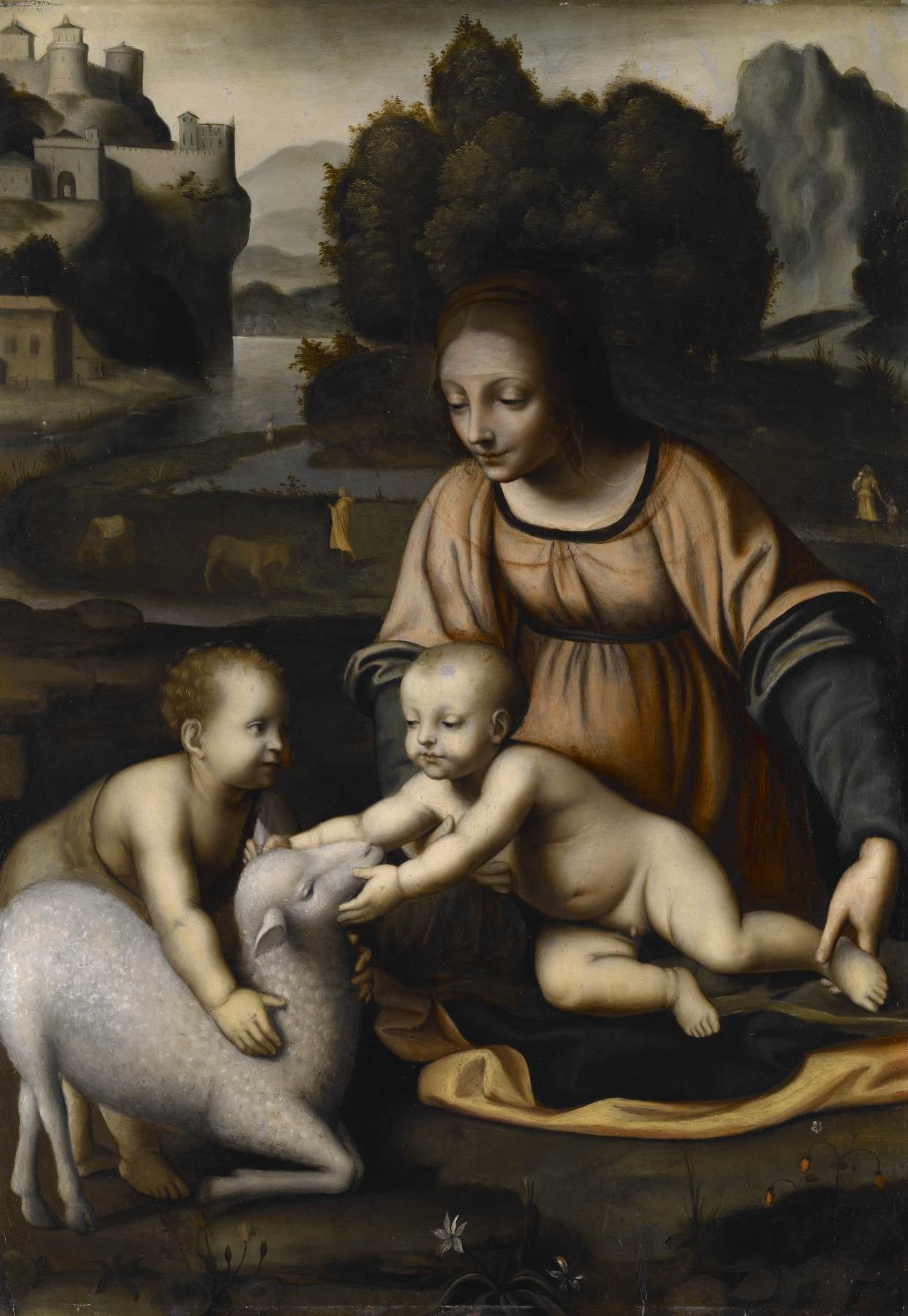 Madonna and Child with St John the Baptist and the Lamb