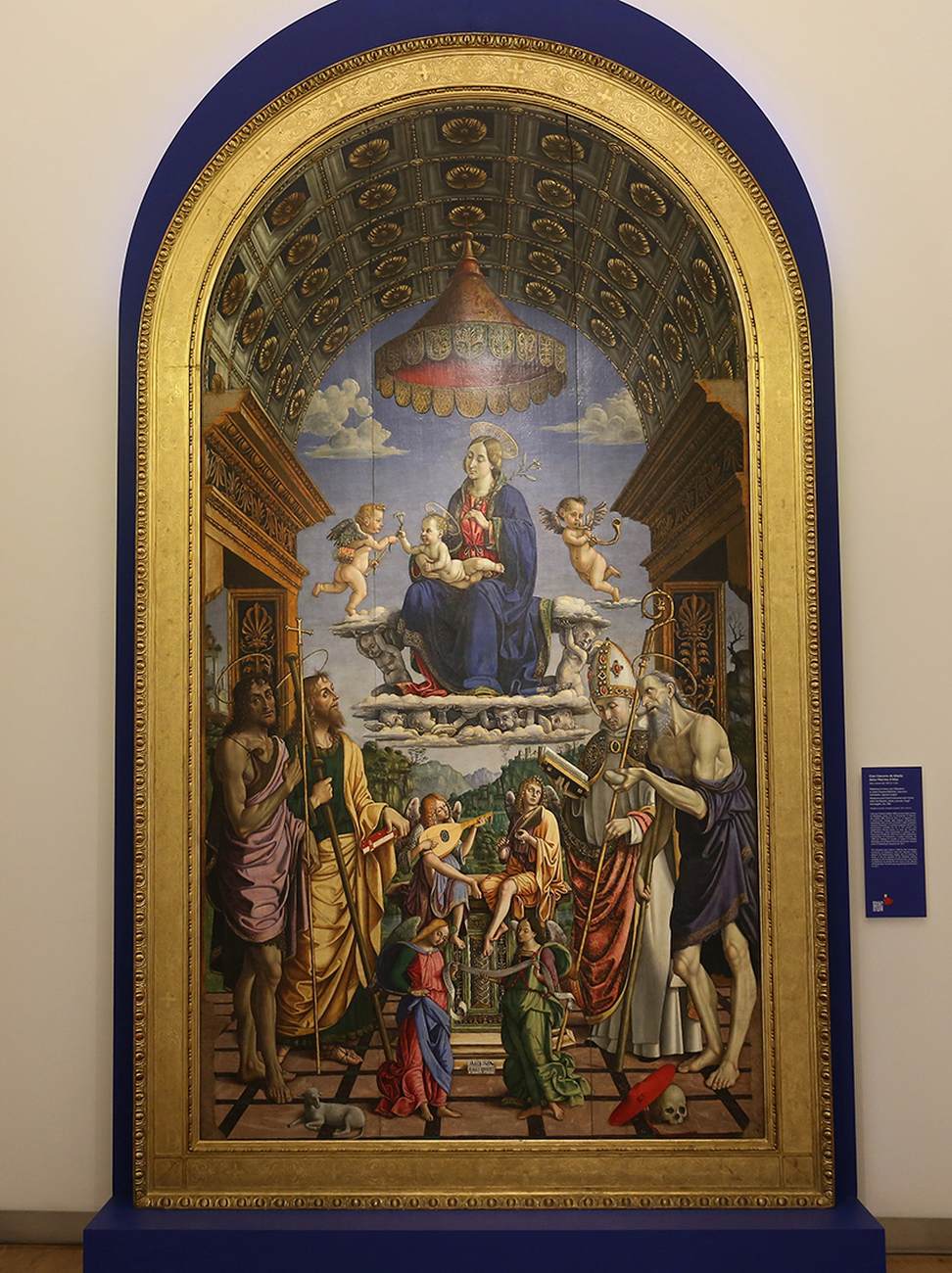 Virgin and Child Enthroned with Saints and Angels