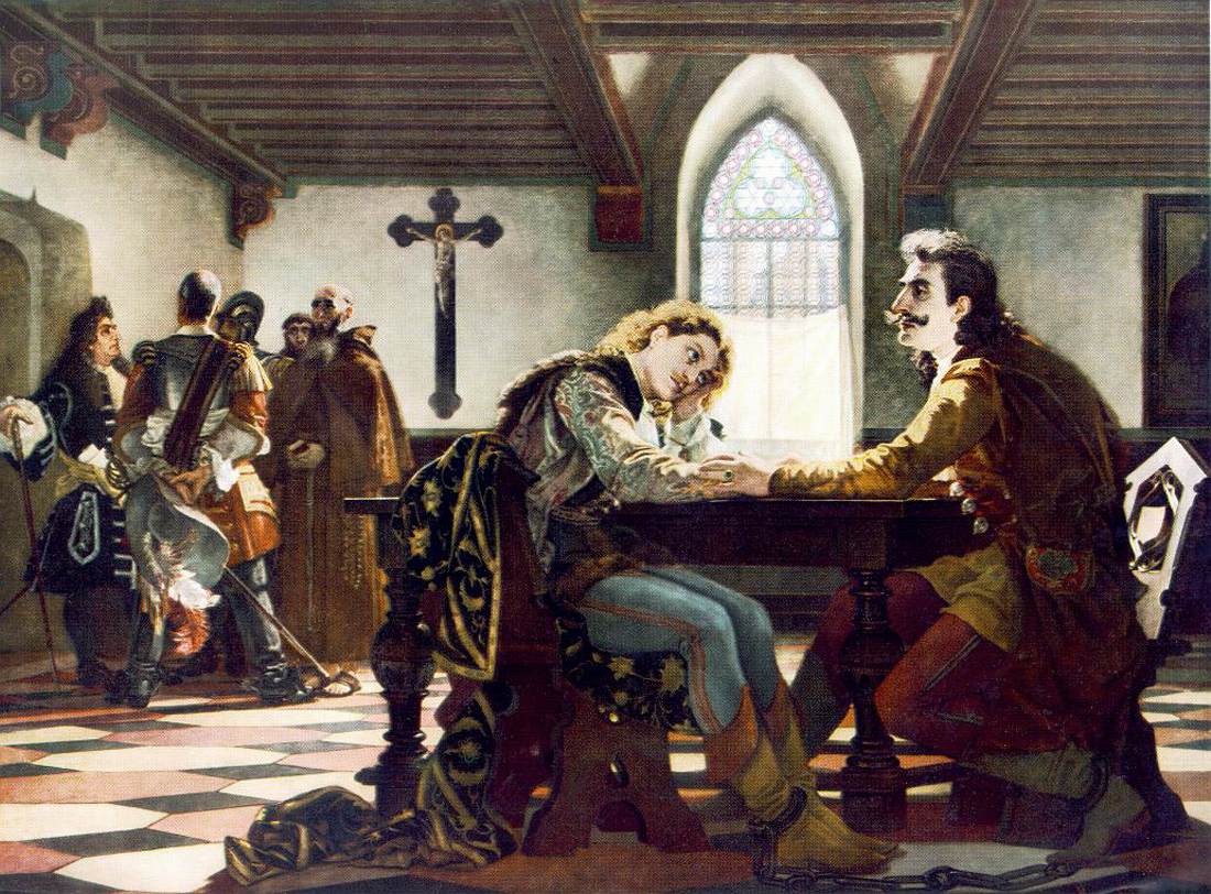 Peter Zrinyi and Ferenc Frangepán in the Wiener-Neustadt Prison