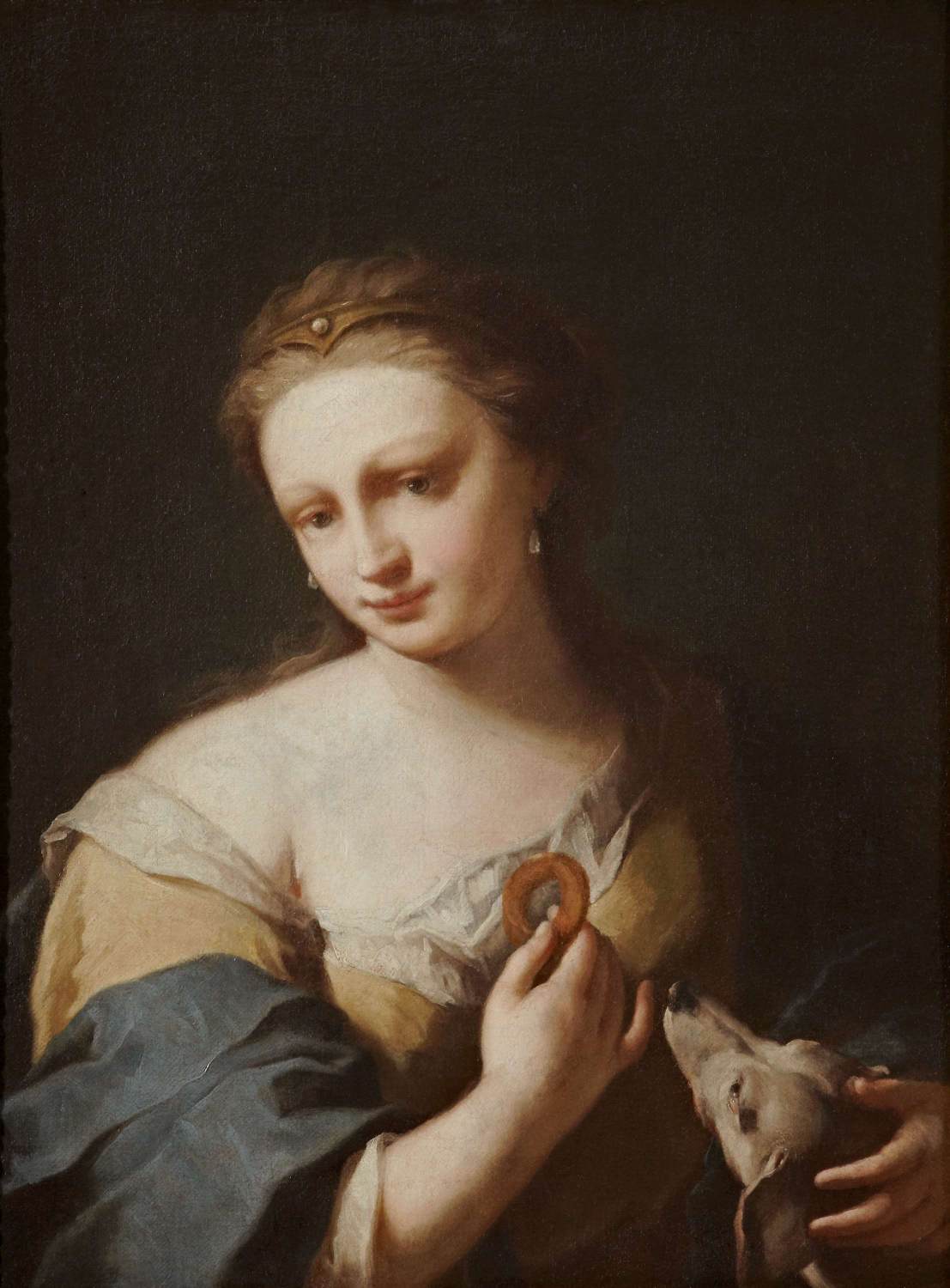 Portrait of a Girl with a Dog