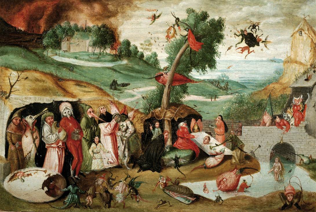 Temptation of St Anthony in a Panoramic Landscape