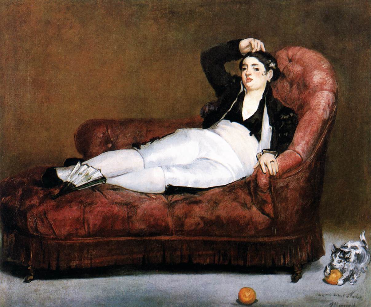Young Woman Reclining, in Spanish Costume