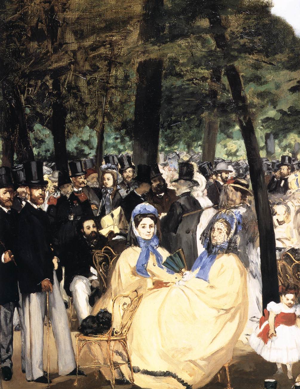 Music in the Tuileries Gardens (detail)