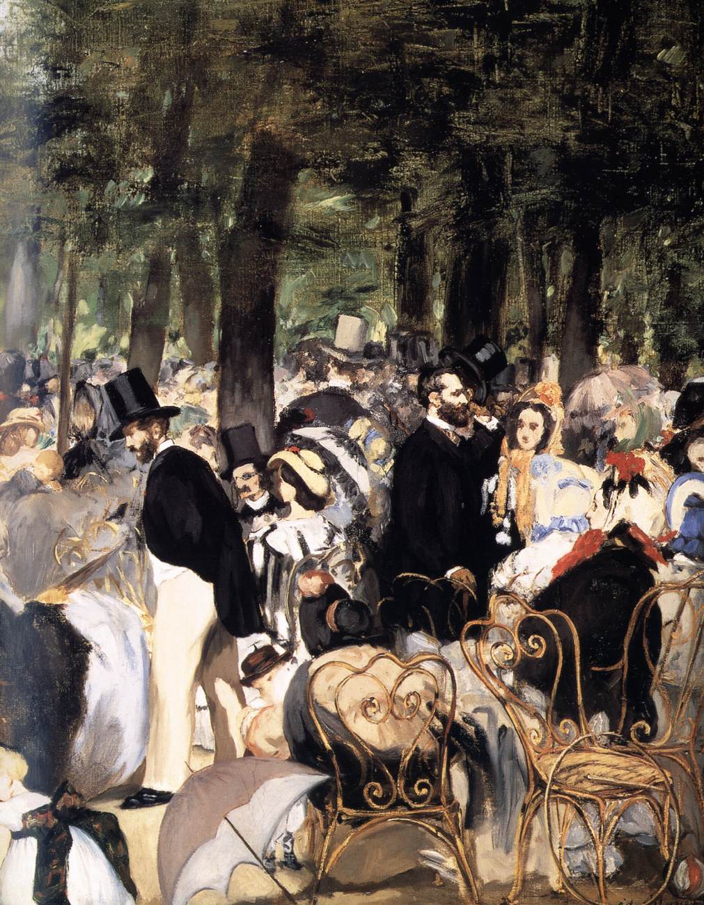 Music in the Tuileries Gardens (detail)