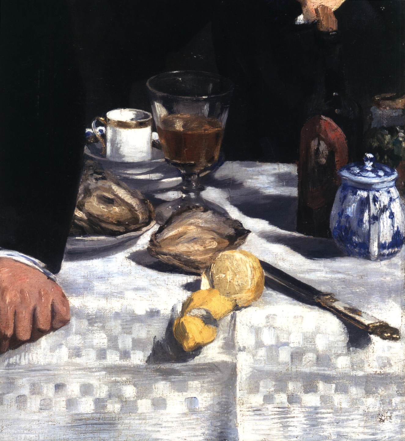 The Luncheon in the Studio (detail)