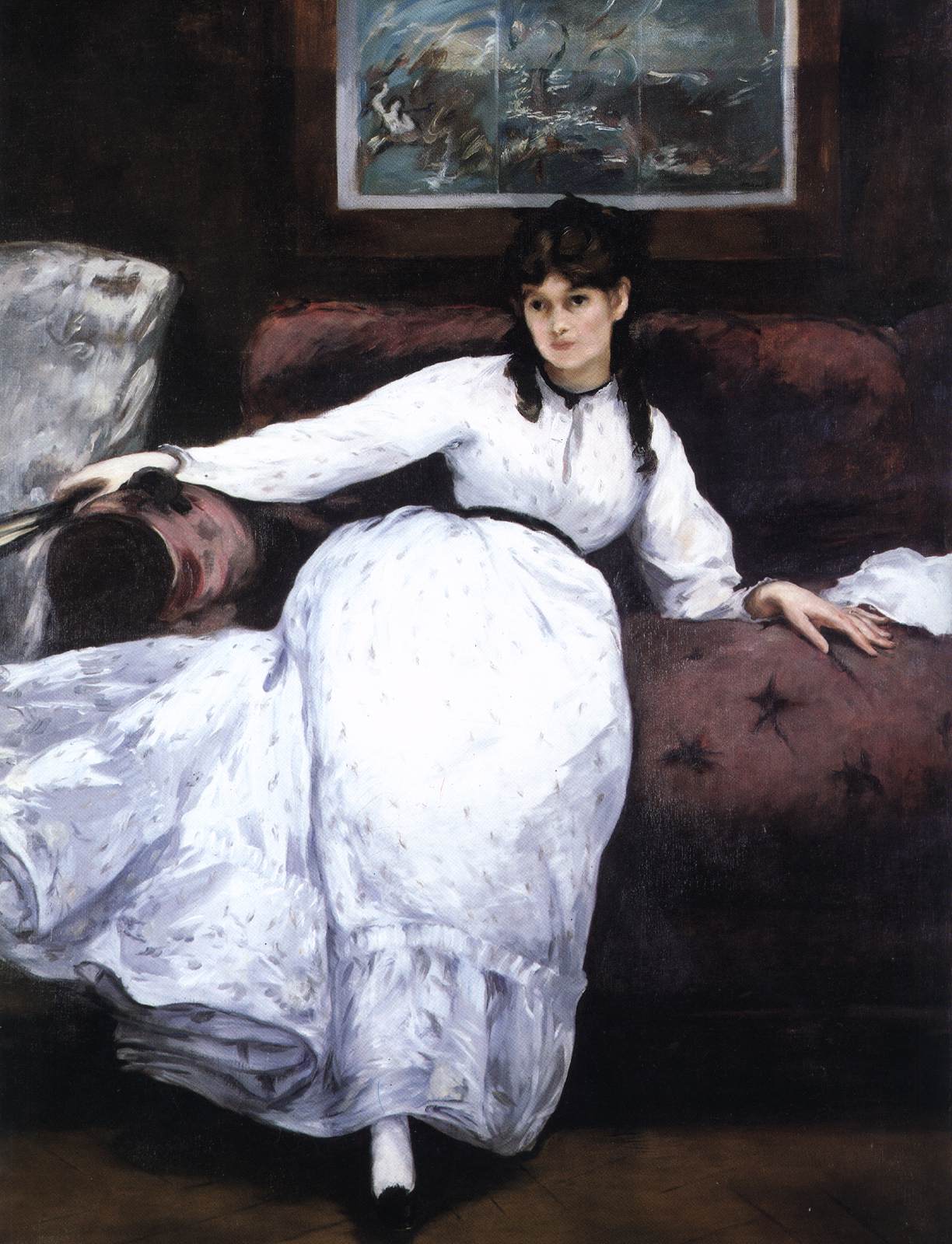 Repose - Portrait of Berthe Morisot
