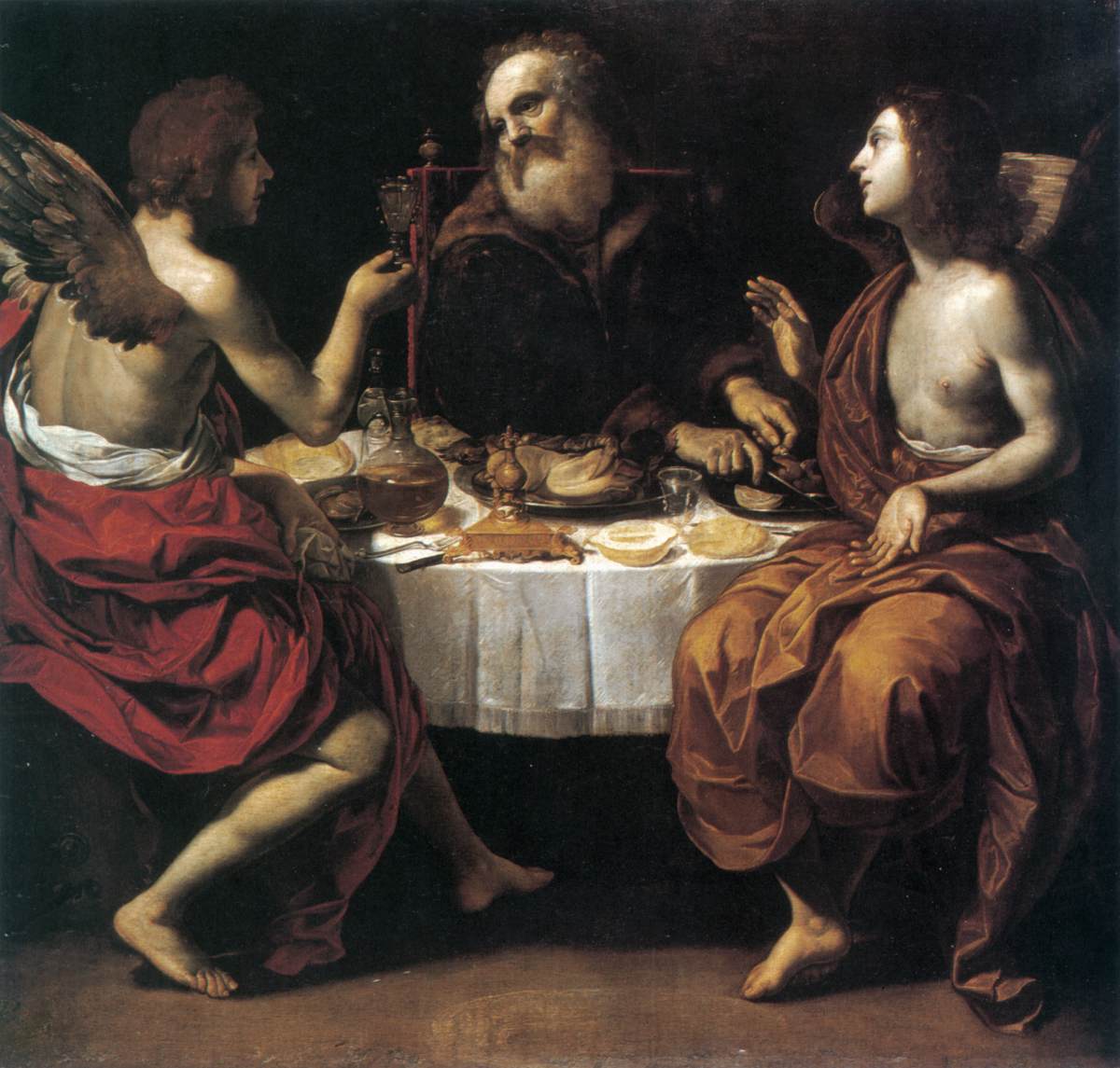 Lot Entertaining the Two Angels