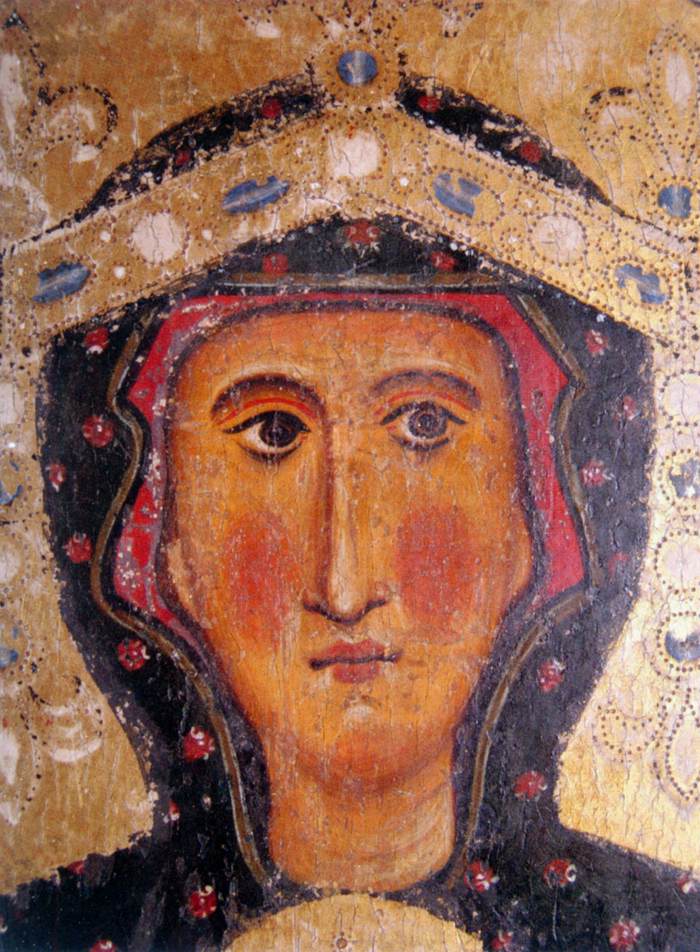 Madonna and Child Enthroned (detail)