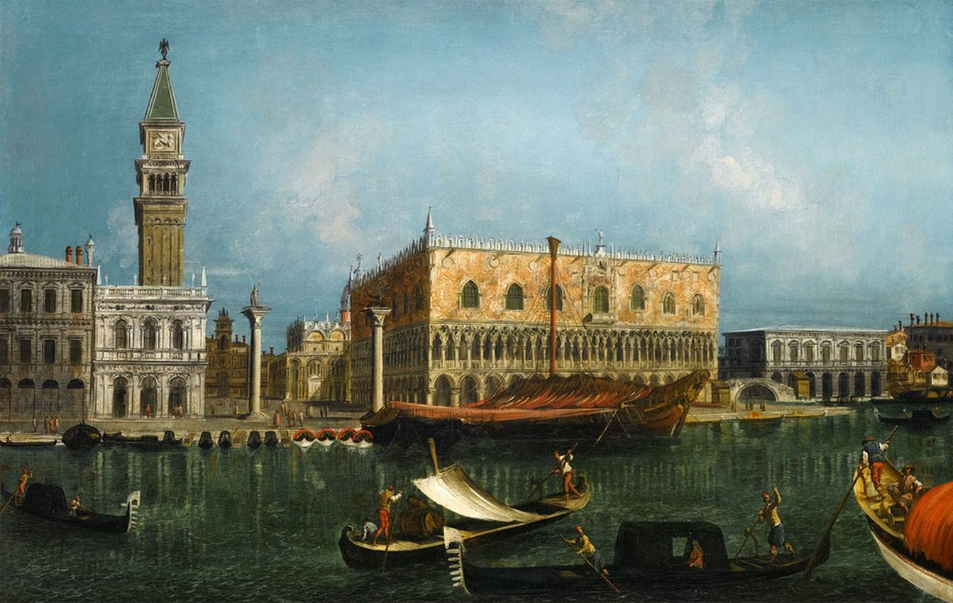 Venice, A View of the Molo from the Bacino di San Marco