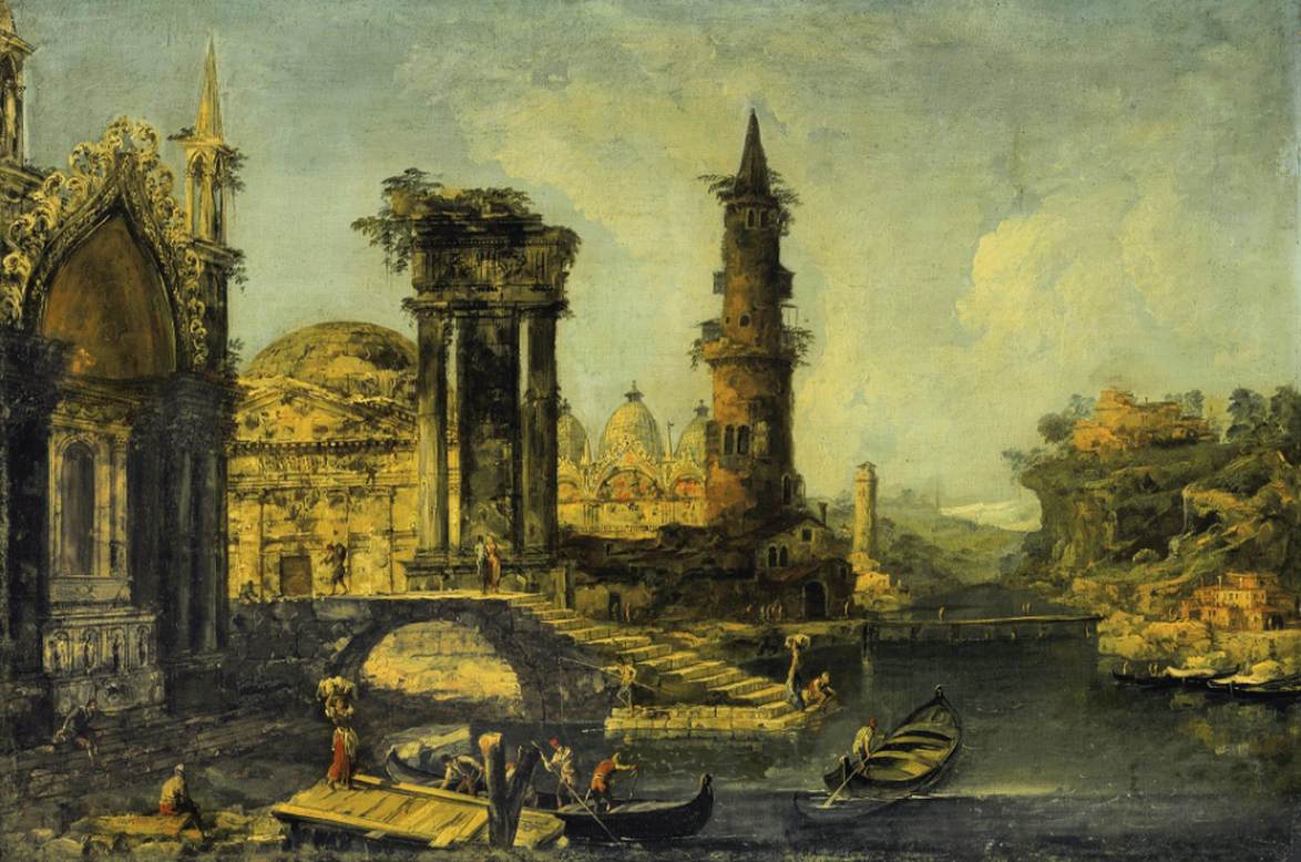 Capriccio of a Riverside Town