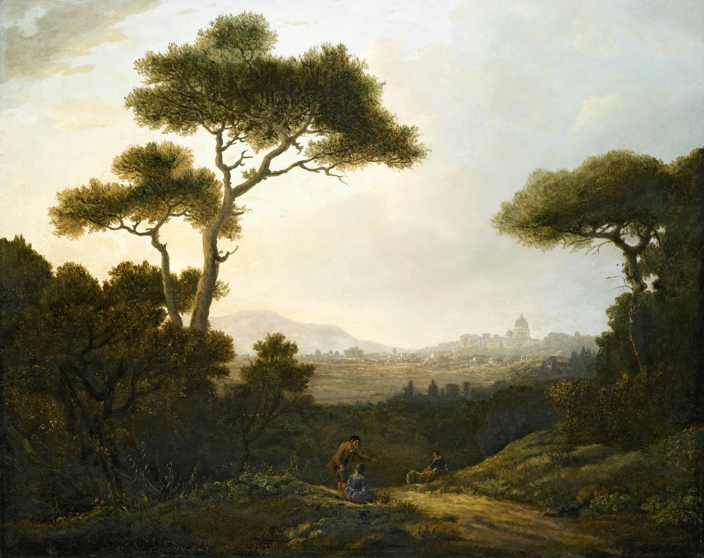 A Distant View of Rome from the North