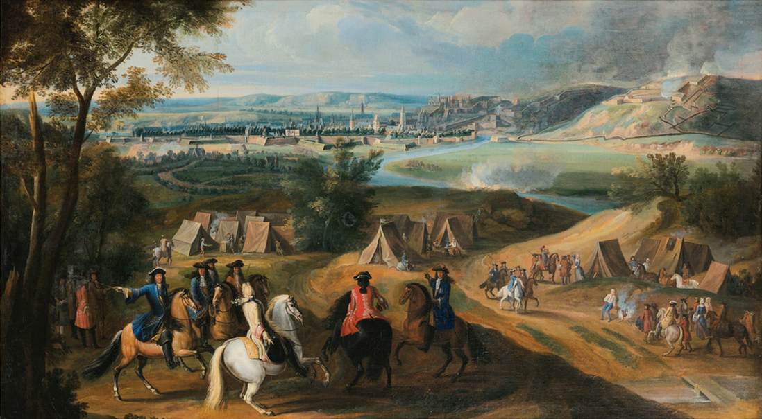 King Louis XIV and His Retinue at the Siege of a Walled City