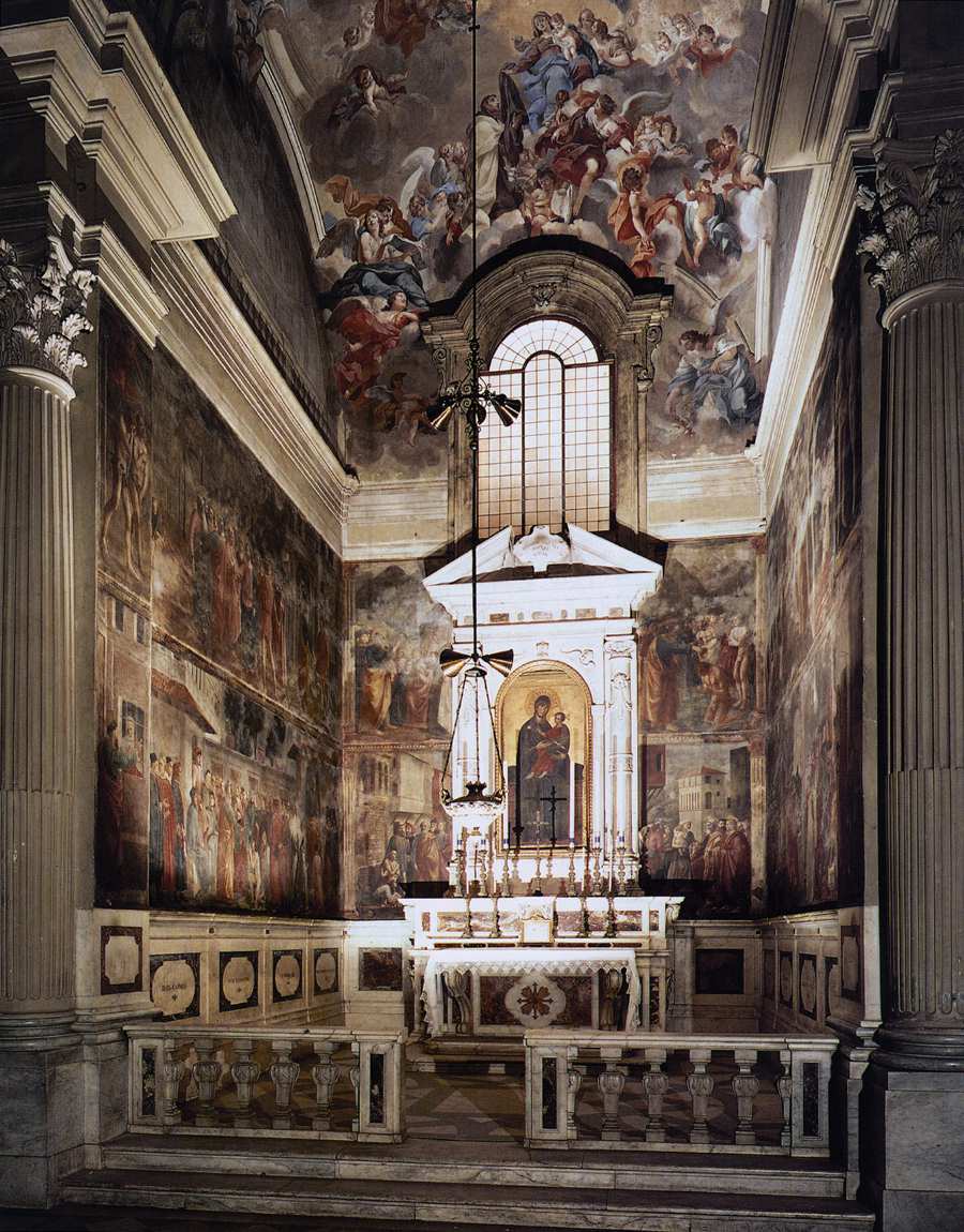 View of the Cappella Brancacci (before restoration)