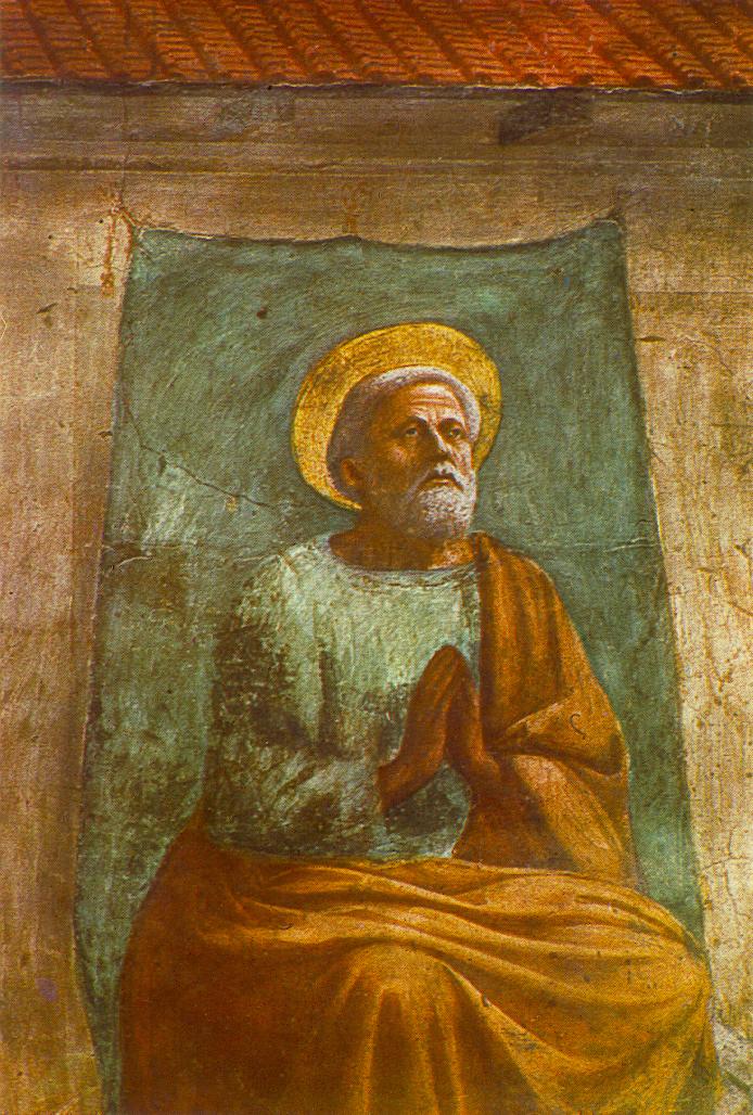 The Raising of the Son of Theophilus and St Peter Enthroned (detail)