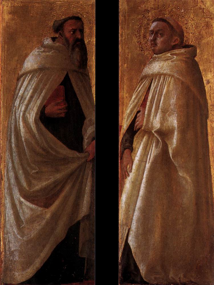 Two panels from the Pisa Altarpiece