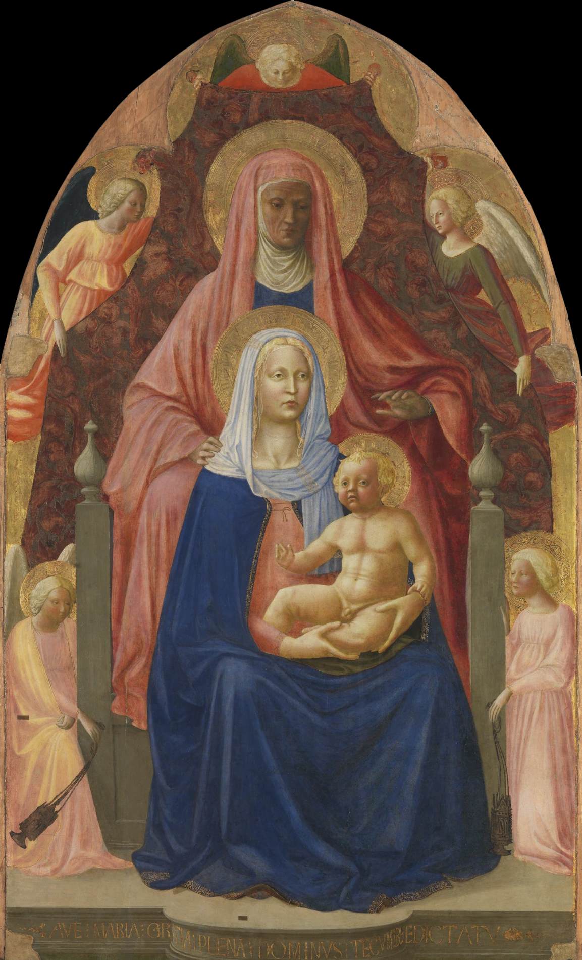 Madonna and Child with St Anne