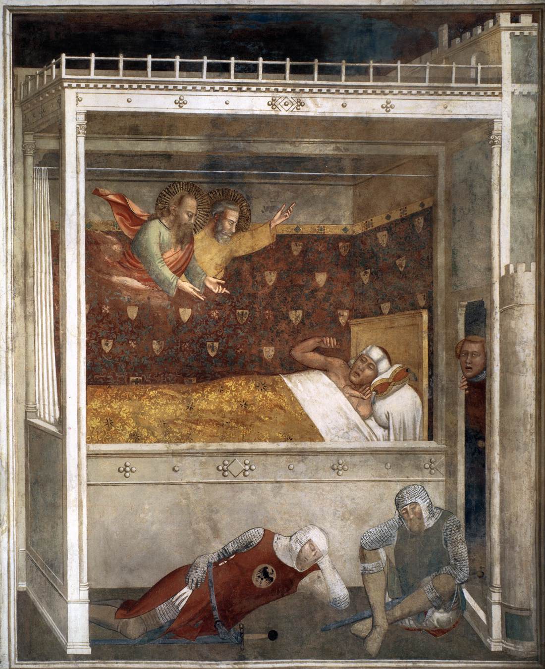 Sts Peter and Paul Appear to Emperor Constantine in a Dream